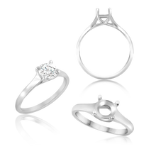 Load image into Gallery viewer, ITI NYC Round 4 Prong Lucida Solitaire