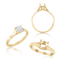 Load image into Gallery viewer, ITI NYC Round 4 Prong Lucida Solitaire