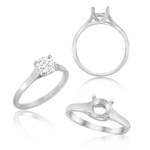 Load image into Gallery viewer, ITI NYC Round 4 Prong Lucida Solitaire