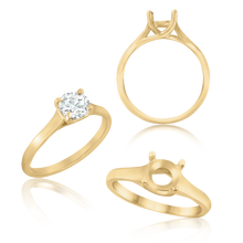 Load image into Gallery viewer, ITI NYC Round 4 Prong Lucida Solitaire