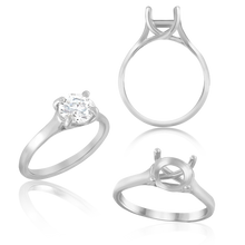 Load image into Gallery viewer, ITI NYC Round 4 Prong Lucida Solitaire