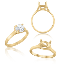 Load image into Gallery viewer, ITI NYC Round 4 Prong Lucida Solitaire