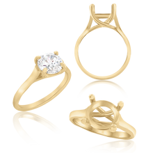 Load image into Gallery viewer, ITI NYC Round 4 Prong Lucida Solitaire