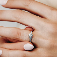 Load image into Gallery viewer, ITI NYC Round 4 Prong Magnolia Solitaire