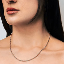 Load image into Gallery viewer, Broadway Bead Necklace in Sterling Silver