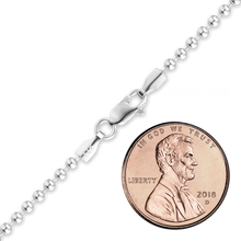 Load image into Gallery viewer, Broadway Bead Necklace in 14K White Gold