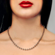 Load image into Gallery viewer, Broadway Bead Necklace in Sterling Silver