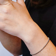 Load image into Gallery viewer, Broadway Bead Chain Bracelet in Sterling Silver