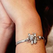 Load image into Gallery viewer, Pig Bracelet Top in Sterling Silver (29 x 25mm)