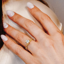 Load image into Gallery viewer, ITI NYC Princess Shape 4 Prong Light High TIF Style Solitaire