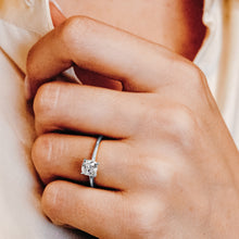 Load image into Gallery viewer, ITI NYC Princess Shape 4 Prong Light High TIF Style Solitaire