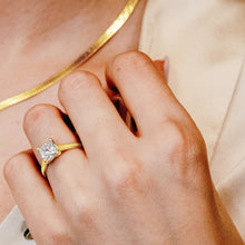 Load image into Gallery viewer, ITI NYC Princess Shape 4 Prong Lucida Solitaire