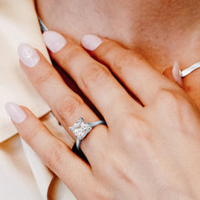 Load image into Gallery viewer, ITI NYC Princess Shape 4 Prong Lucida Solitaire