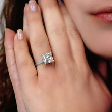 Load image into Gallery viewer, ITI NYC Princess Shape 4 Prong Lucida Solitaire