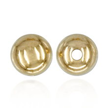 Load image into Gallery viewer, ITI NYC Plain Two Hole Round Beads in Gold Filled (2 mm - 8 mm)