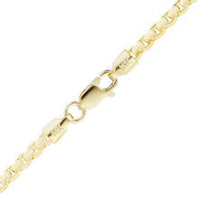 Load image into Gallery viewer, Finished Round Box Bracelet in 14K Yellow Gold