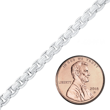 Load image into Gallery viewer, Bulk / Spooled Round Box Chain in Sterling Silver (1.60 mm - 4.00 mm)