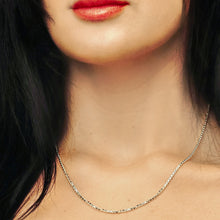 Load image into Gallery viewer, Bleecker St. Box Chain Necklace in Sterling Silver