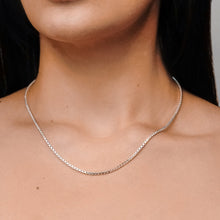 Load image into Gallery viewer, Bleecker St. Box Chain Necklace in Sterling Silver