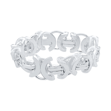 Load image into Gallery viewer, New Amsterdam Byzantine Chain Ring in Sterling Silver