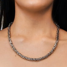 Load image into Gallery viewer, Battery Park Byzantine Chain Necklace in Sterling Silver