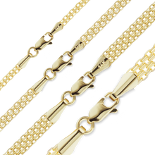 Load image into Gallery viewer, Diamond District Bizmark Bracelet in 14K Yellow Gold