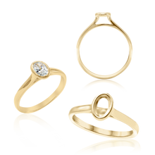 Load image into Gallery viewer, ITI NYC Oval Bezel Solitaire