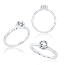 Load image into Gallery viewer, Round Bezel Solitaire