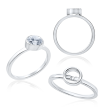 Load image into Gallery viewer, Round Bezel Solitaire