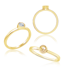 Load image into Gallery viewer, Round Bezel Solitaire