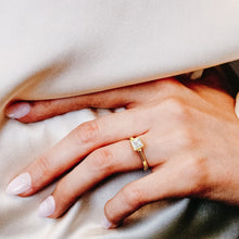 Load image into Gallery viewer, ITI NYC Princess Shape Bezel Solitaire