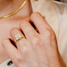 Load image into Gallery viewer, ITI NYC Princess Shape Bezel Solitaire