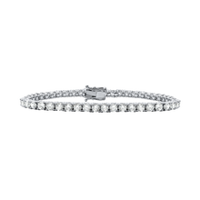 Load image into Gallery viewer, Tennis Bracelet with Lab Grown Diamond Stones (April Birthstones) in 14K Gold (1.75 mm - 4.0 mm)