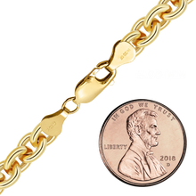 Load image into Gallery viewer, Finished Heavy Round Cable Anklet in 14K Gold-Filled