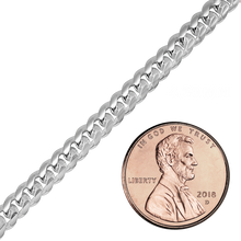 Load image into Gallery viewer, Bulk / Spooled Round Curb Chain in Sterling Silver (4.30 mm - 6.10 mm)