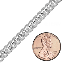 Load image into Gallery viewer, Bulk / Spooled Round Curb Chain in Sterling Silver (4.30 mm - 6.10 mm)