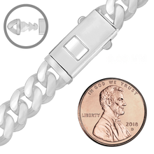 Load image into Gallery viewer, Finished Handmade Cuban Curb Necklace in Sterling Silver
