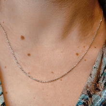 Load image into Gallery viewer, Delancey St. Diamond Cut Cable Chain Necklace in Sterling Silver