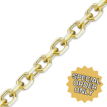 Load image into Gallery viewer, Special Order Only: Bulk / Spooled Diamond Cut Round Cable Chain in Gold
