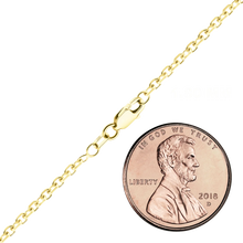 Load image into Gallery viewer, Delancey St. Diamond Cut Cable Anklet in 18K Yellow Gold