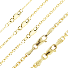 Load image into Gallery viewer, Delancey St. Diamond Cut Cable Necklace in 14K Yellow Gold