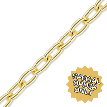 Load image into Gallery viewer, Special Order Only: Bulk / Spooled Elongated Cable Chain in Gold