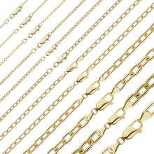 Load image into Gallery viewer, Christopher St. Cable Anklet in 14K Yellow Gold