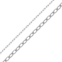 Load image into Gallery viewer, Bulk / Spooled Elongated Cable Chain in 14K White Gold (1.10 mm - 2.20 mm)
