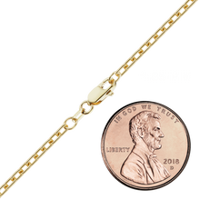 Load image into Gallery viewer, Christopher St. Cable Anklet in 14K Yellow Gold