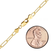 Load image into Gallery viewer, Finished Elongated Cable Necklace in 14K Gold-Filled