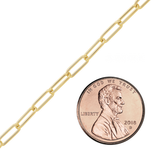 Load image into Gallery viewer, Bulk / Spooled Elongated Cable Chain in 14K Gold-Filled (1.30 mm - 4.60 mm)