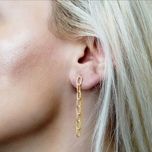 Load image into Gallery viewer, Houston St. Semi-Solid Cable Chain Earrings