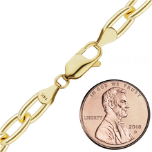 Load image into Gallery viewer, Christopher St. Cable Anklet in 14K Yellow Gold