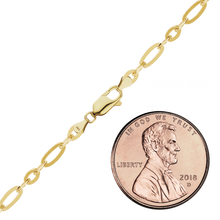 Load image into Gallery viewer, FiDi Figaro Cable Anklet in 14K Yellow Gold